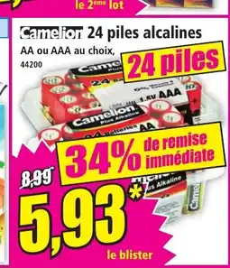 Norma CAMELION 24 piles alcalines offre