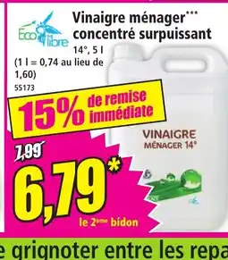 Norma ECO LIBRE Vinaigre ménager concentré surpuissant offre