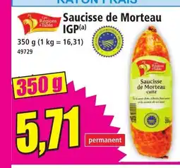 Norma Saucisse de Morteau IGP offre
