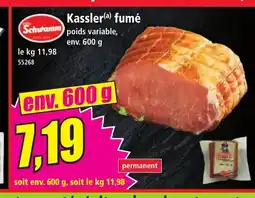 Norma SCHULAMM Kassler fumé offre