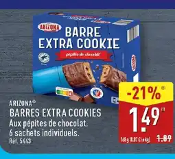 ALDI ARIZONA Barres extra cookies offre