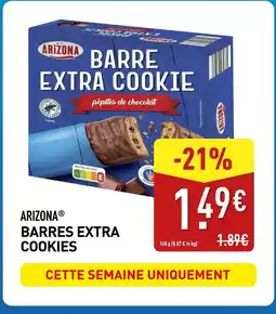 ALDI ARIZONA Barres extra cookies offre