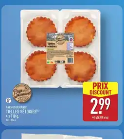 ALDI PAYS GOURMAND Tielles sétoises offre