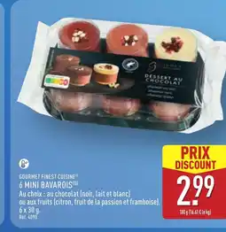 ALDI GOURMET FINEST CUISINE 6 mini bavarois offre
