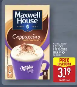ALDI MAXWELL HOUSE 8 sticks cappuccino offre