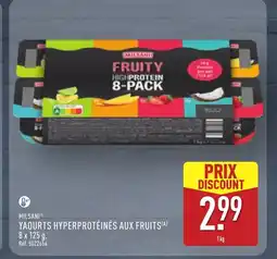 ALDI MILSANI Yaourts hyperprotéinés aux fruits offre