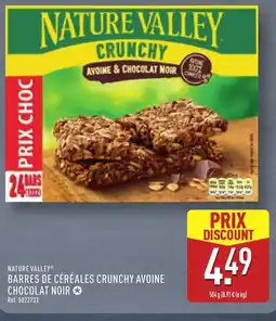 ALDI NATURE VALLEY Barres de céréales crunchy avoine chocolat noir offre