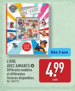 ALDI Livre avec aimants offre