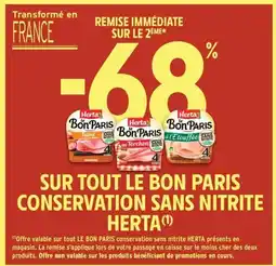 Intermarché Contact HERTA Sur tout le bon paris conservation sans nitrite offre