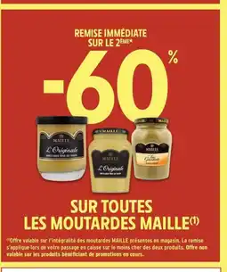 Intermarché Contact MAILLE Sur toutes les moutardes offre