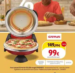 Darty Four à pizza g3 ferrari delizia rouge g1000602 offre