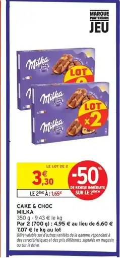 Intermarché Contact MILKA Cake & choc offre