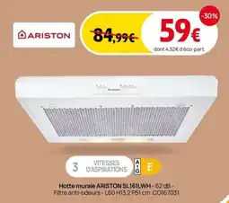 Darty Hotte murale ariston offre