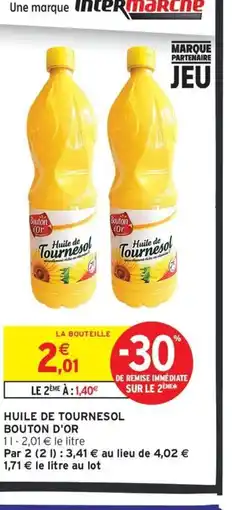 Intermarché Contact BOUTON D'OR Huile de tournesol offre