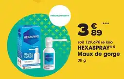 Aprium Pharmacie Hexaspray maux de gorge offre