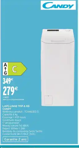 Intermarché Express CANDY Lave-linge top offre