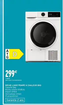 Intermarché Express Sèche linge pompe a chaleur offre