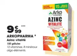 Aprium Pharmacie Arkopharma azinc vitalité offre