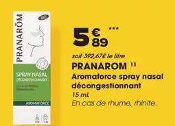 Aprium Pharmacie Pranarom aromaforce spray nasal décongestionnant offre