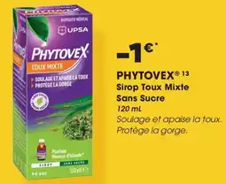 Aprium Pharmacie Phytovex sirop toux mixte sans sucre offre