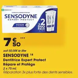 Aprium Pharmacie Sensodyne dentifrice expert protect répare et protège offre