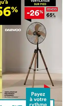 BUT DAEWOO Ventilateur sur pied KYFD40MCD offre