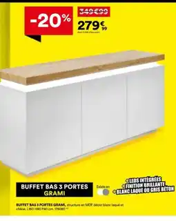 BUT Buffet bas 3 portes grami offre