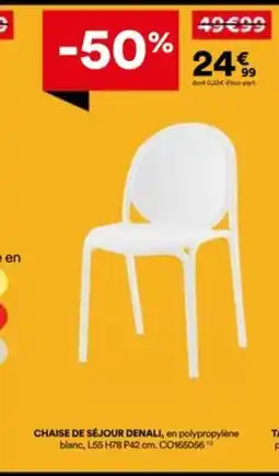 BUT Chaise de séjour denali offre