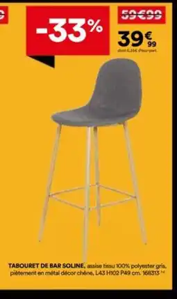 BUT Tabouret de bar soline offre