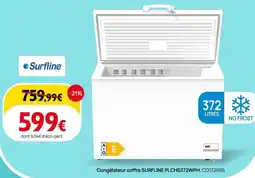 Darty Congélateur coffre surfline offre