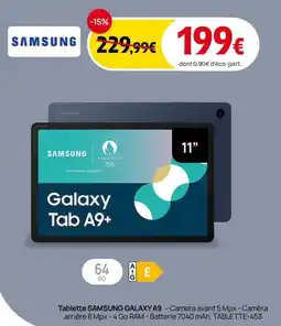 Darty Tablette samsung galaxy a9 offre