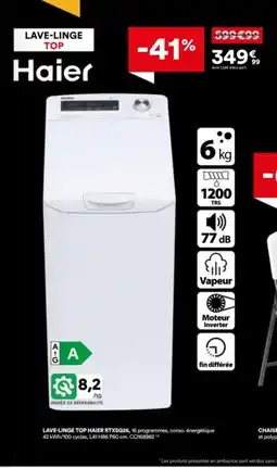 BUT HAIER Lave-linge top offre