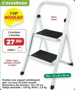 Maximo Marches avec support antidérapant pour une pose de pieds assurée. offre