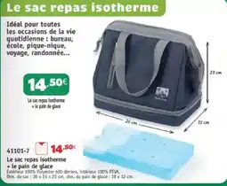 Maximo Le sac repas isotherme + le pain de glace offre