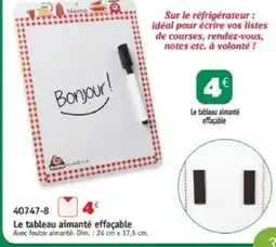 Maximo Le tableau aimanté effaçable offre
