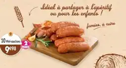 Maximo 10 mini-saucisses fumées, à cuire offre