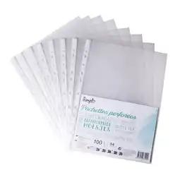 Carrefour Simpl lot de 100 pochettes perforées offre