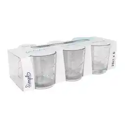 Carrefour Simpl set de 6 verres à eau offre
