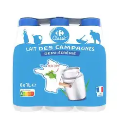 Carrefour Market Carrefour classic' lait u.h.t. des campagnes offre