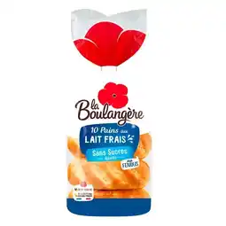 Carrefour La boulangère pains au lait offre
