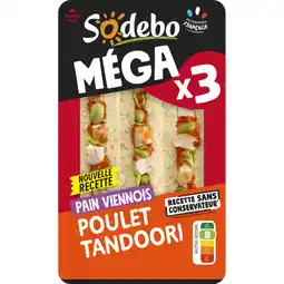 Carrefour Sodebo sandwich le méga offre