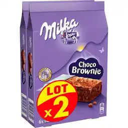 Carrefour Milka brownie lot de 2 offre