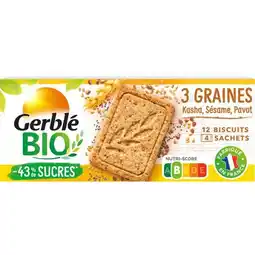 Carrefour Gerblé biscuits bio offre
