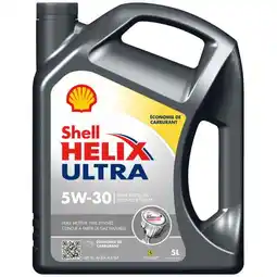 Carrefour Shell huile shell helix ultra 5w30 5l essence et diésel offre