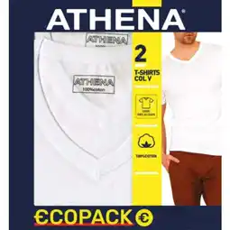 Carrefour Athena tee-shirt col v homme eco pack offre