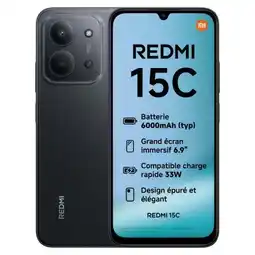 Carrefour Xiaomi smartphone redmi 15c 4g offre