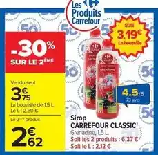 Carrefour Drive Carrefour - sirop offre