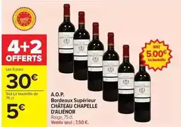 Carrefour Drive A.o.p. bordeaux supérieur offre