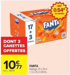 Carrefour Drive Fanta - orange offre