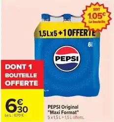 Carrefour Drive Pepsi - original maxi format offre